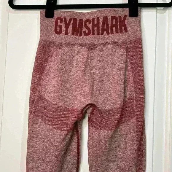 Gymshark Leggings Red Marled Compression XSmall Women’s - Picture 6 of 11